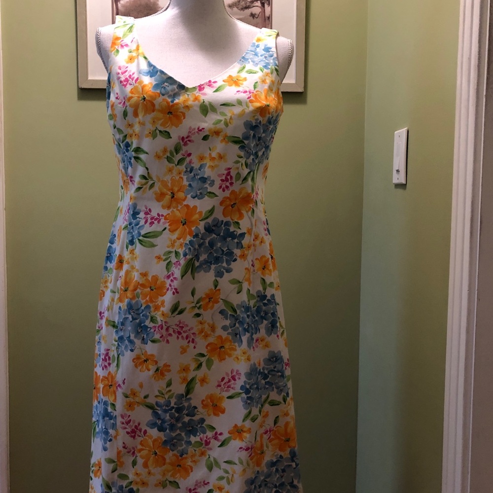Jones New York Signature floral sleeveless dress